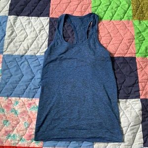 Lulu run swiftly tank - size 6 - navy